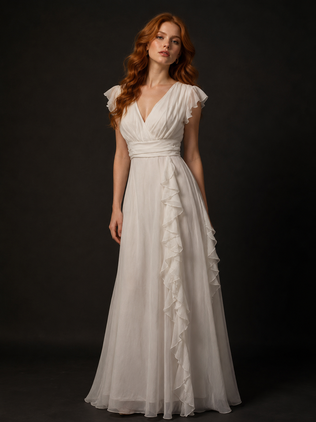 Midnight Cascade Gown