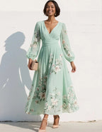 Sage Blossom Dress