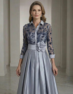 Silver Elegance Gown