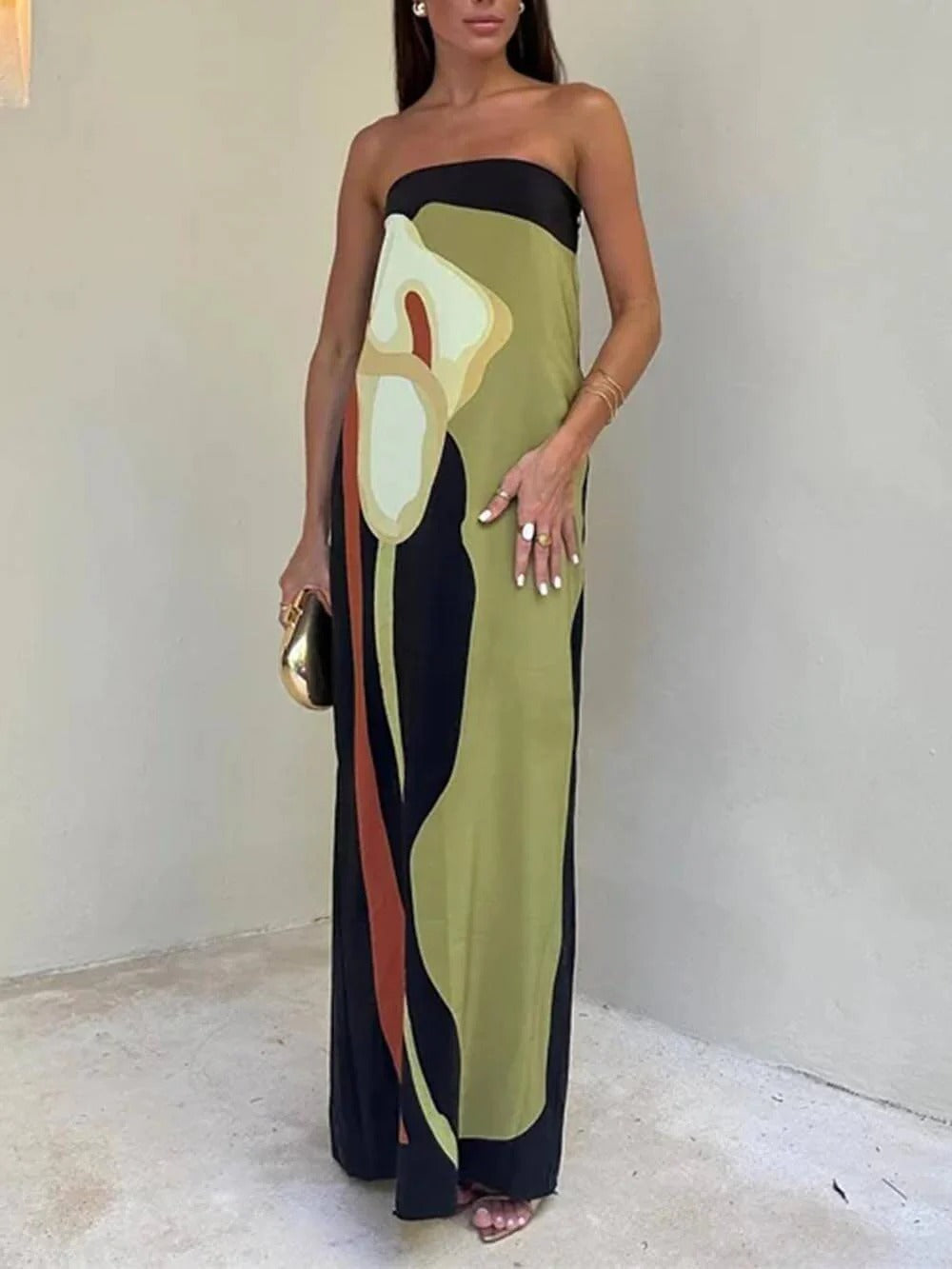 Abstract Muse Maxi Dress