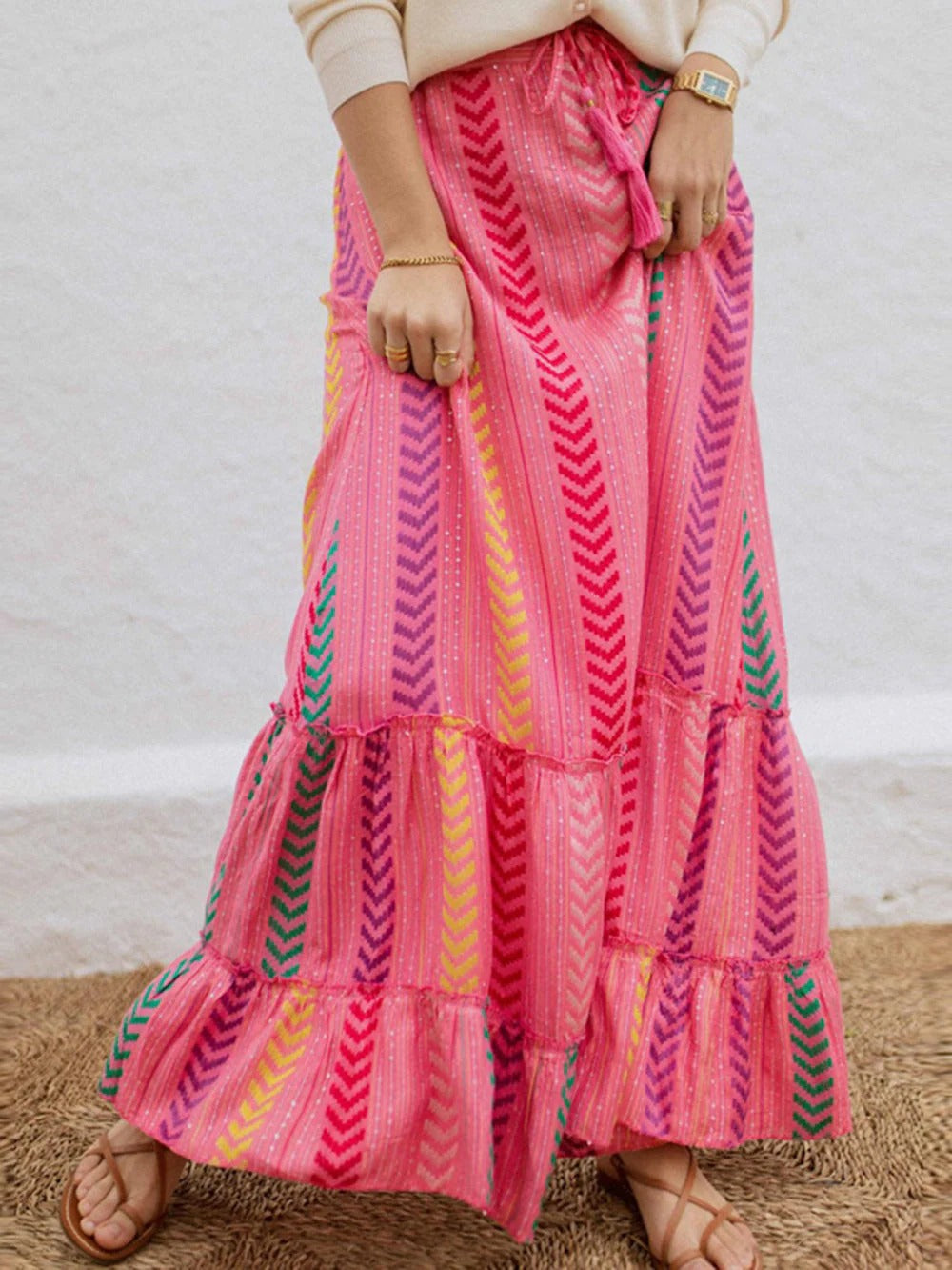 Pink Mirage Maxi Skirt