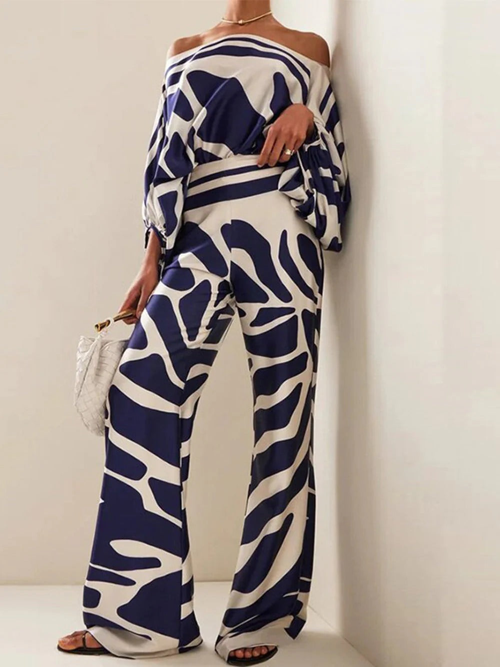 Midnight Wave Pants Set