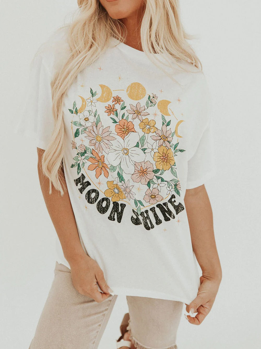 Moon Shine Floral Tee