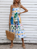 Sunset Mosaic Maxi Dress