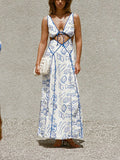 Coastal Muse Cutout Maxi Dress