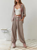 Cozy Check Lounge Pajama Set