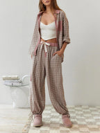 Cozy Check Lounge Pajama Set