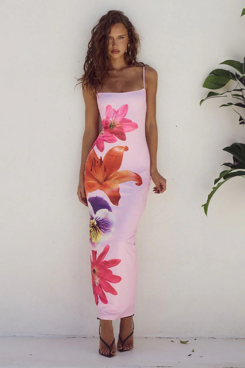Blush Garden Maxi Dress