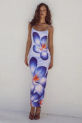 Violet Bloom Maxi Dress
