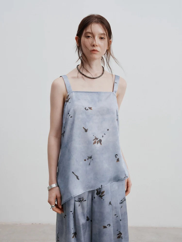 Minimalist Printed Strap Top
