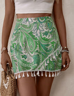 Emerald Breeze Mini Skirt