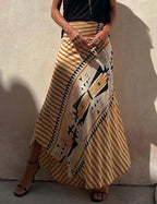 Golden Mirage Maxi Skirt