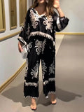 Monochrome Elegance Pants Set