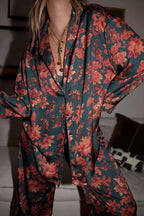 Midnight Bloom Luxe Pajama Set