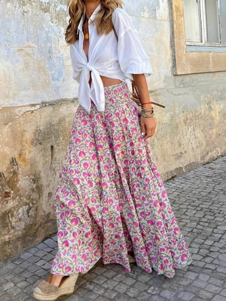 Blossom Breeze Maxi Skirt