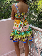 Citrus Bloom Mini Dress