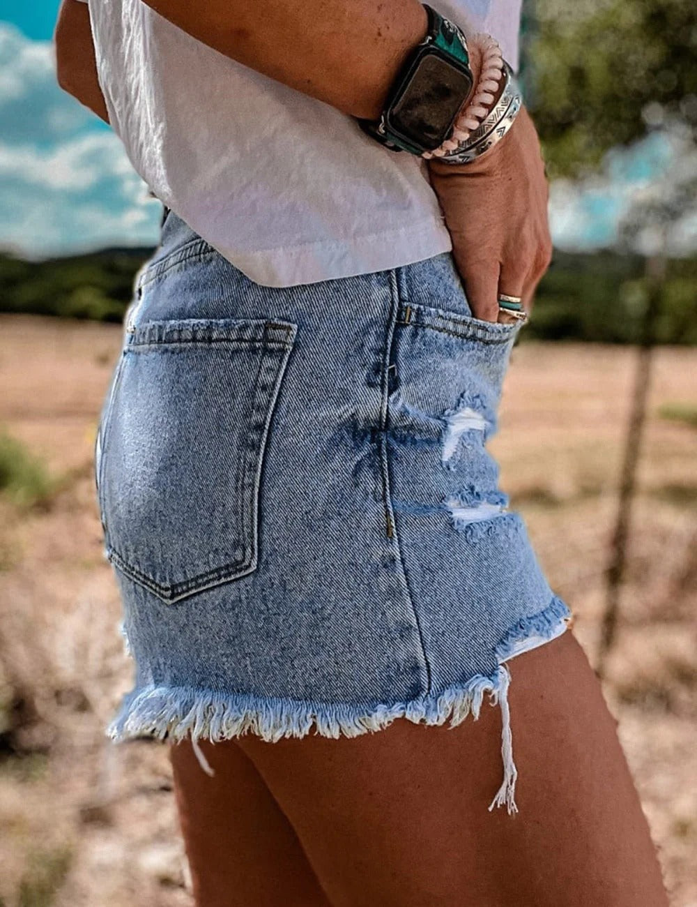 Wild Fade Denim Shorts