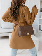 Elegant Belted Wrap Cardigan