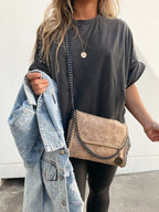 Studded Oversized Casual Tee
