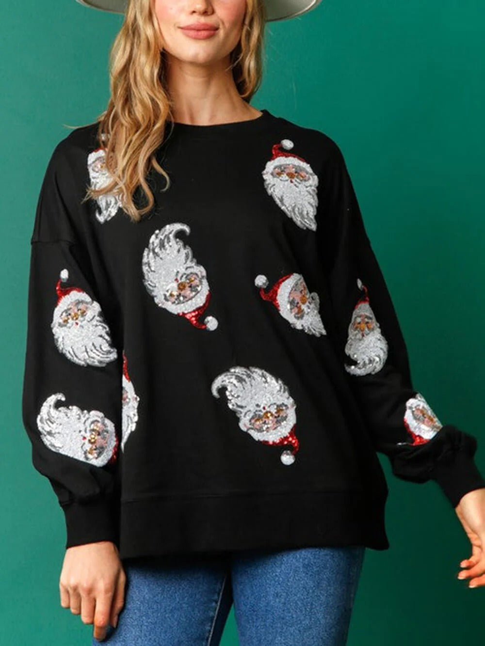 Santa Sparkle Christmas Sweatshirt
