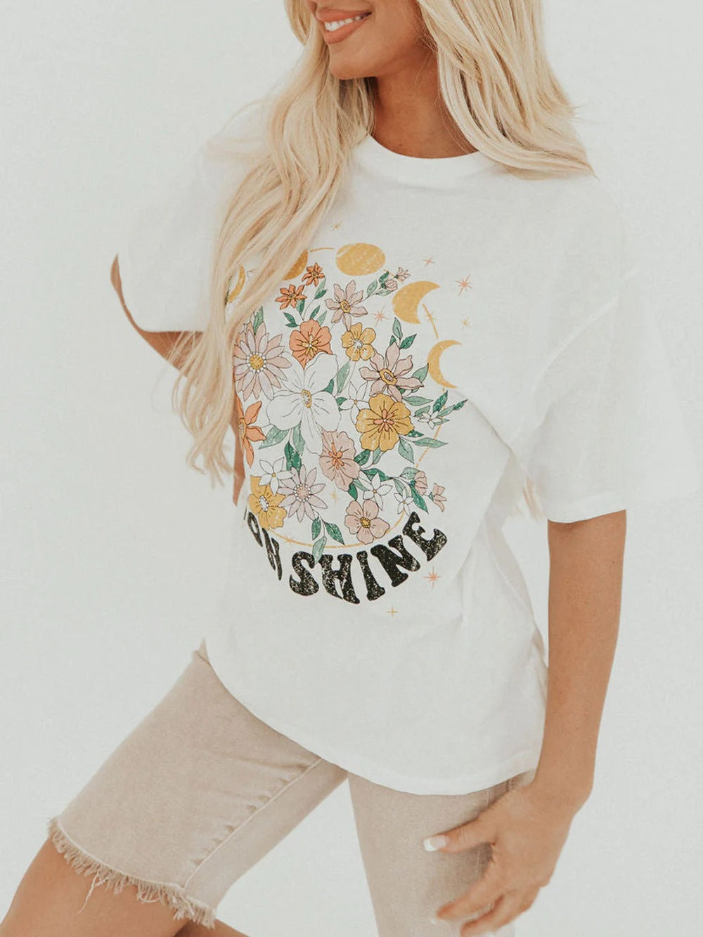 Moon Shine Floral Tee