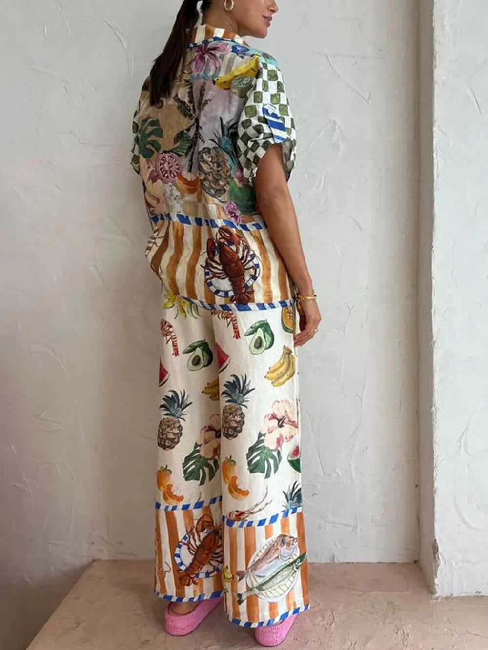 Tropical Market Pants Set
