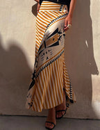 Golden Mirage Maxi Skirt