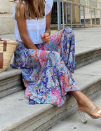 Sunset Paisley Maxi Skirt