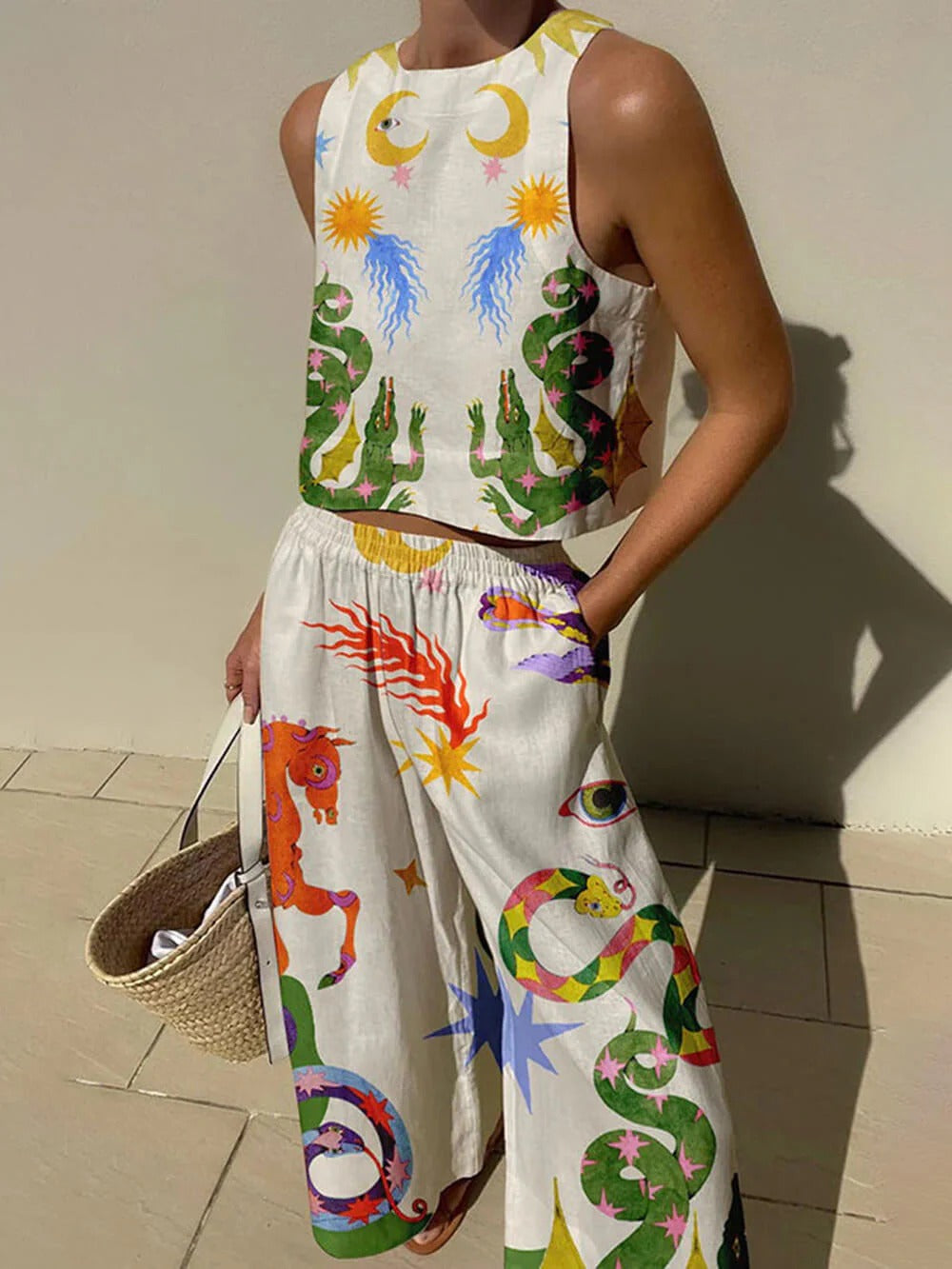 Celestial Jungle Pants Set
