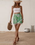 Emerald Breeze Mini Skirt