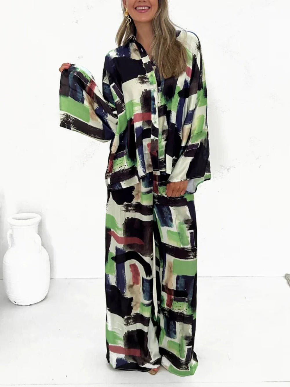 Abstract Muse Pants Set