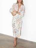 Serpent Chic Skirt Set
