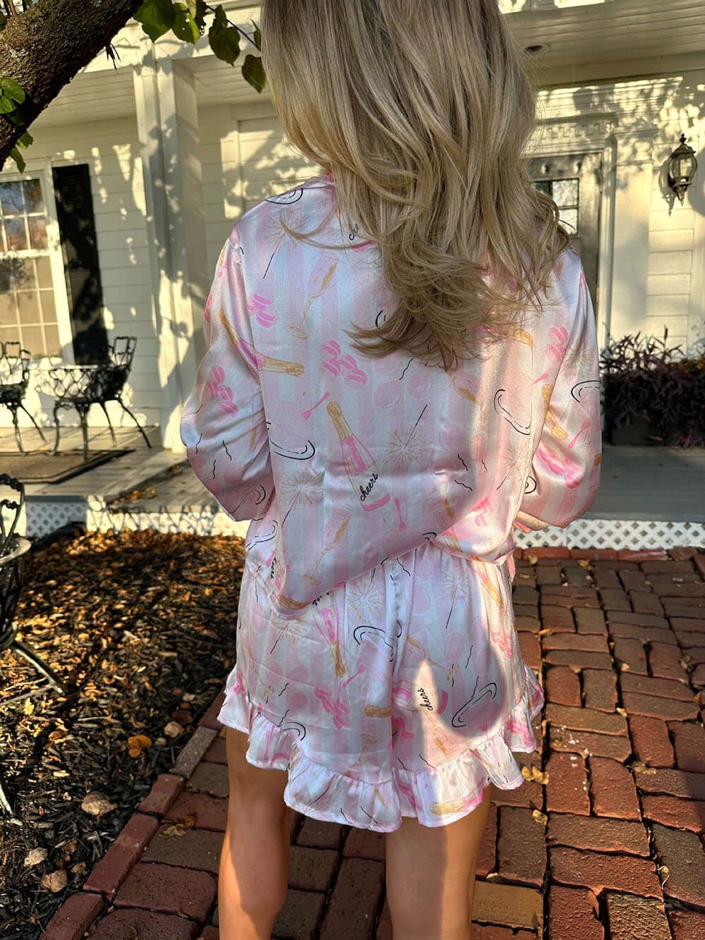 Pink Dream Satin Pajama Set