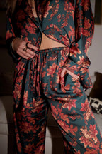 Midnight Bloom Luxe Pajama Set