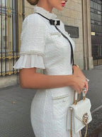 Chic Parisian Midi Dress