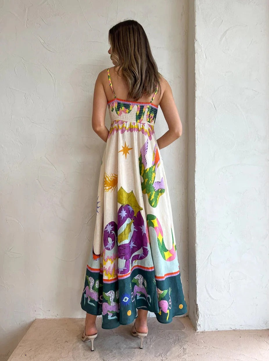 Cosmic Garden Maxi Dress