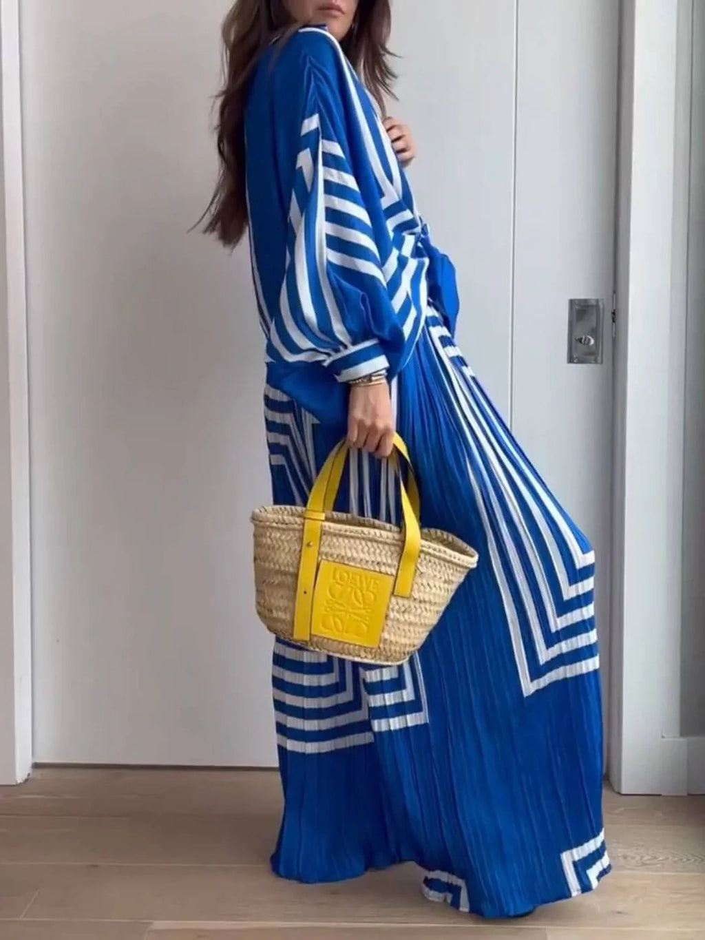 Ocean Stripe Flow Pants Set