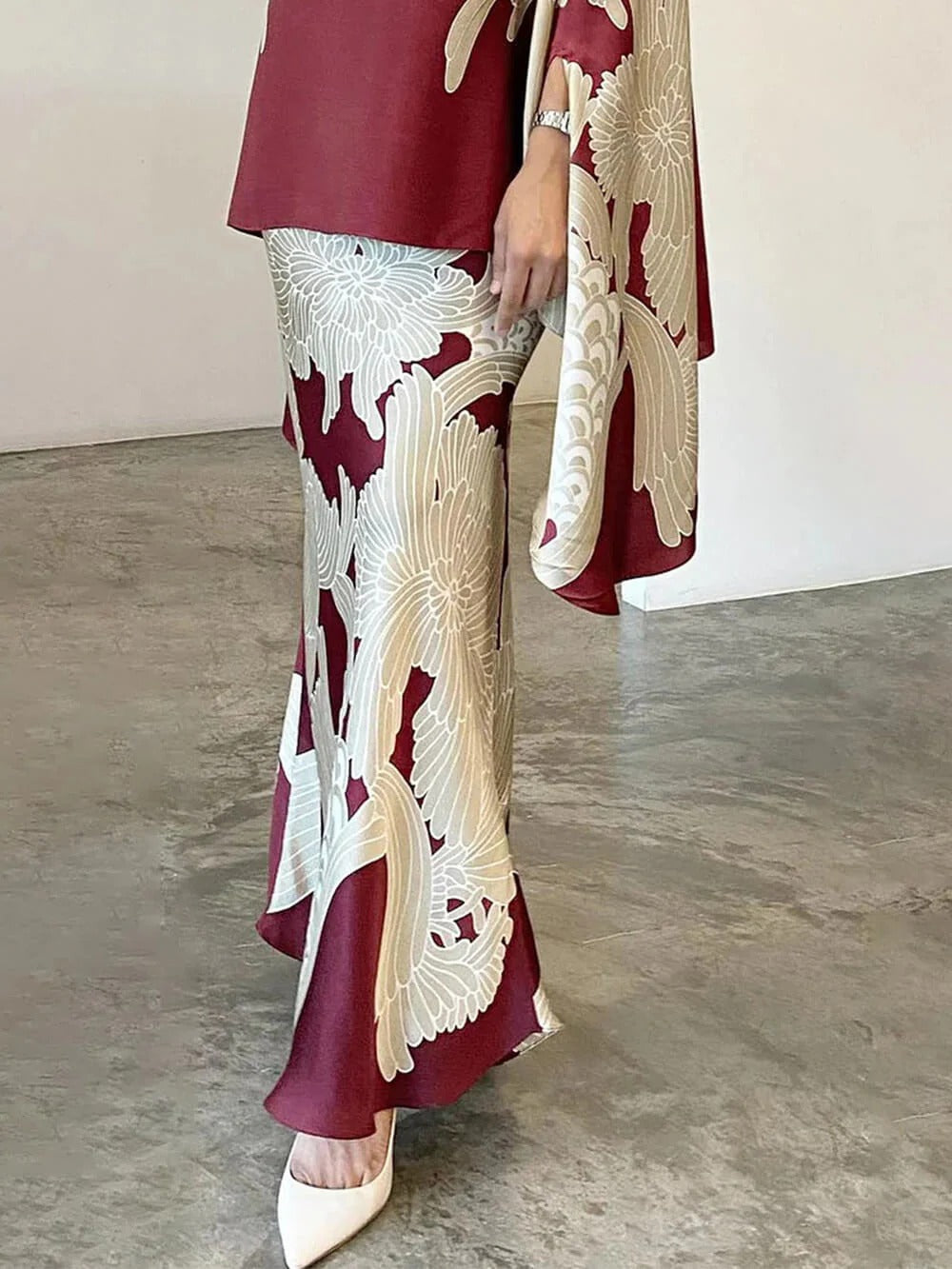 Royal Bloom Skirt Set