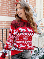 Festive Nordic Reindeer Sweater