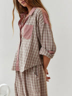 Cozy Check Lounge Pajama Set