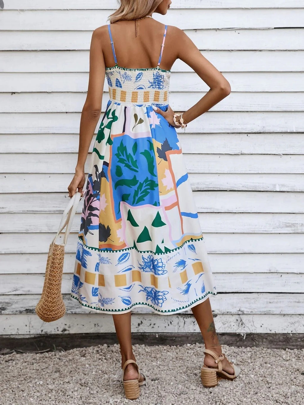 Sunset Mosaic Maxi Dress