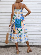 Sunset Mosaic Maxi Dress