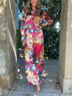 Sunset Bloom Pants Set