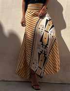 Golden Mirage Maxi Skirt