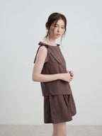 Cocoa Linen Shorts Set