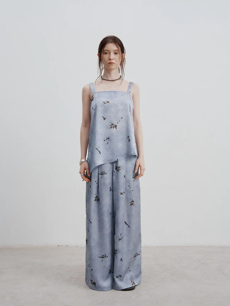 Minimalist Printed Strap Top