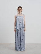 Minimalist Printed Strap Top