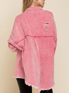 Vintage Pink Denim Coat