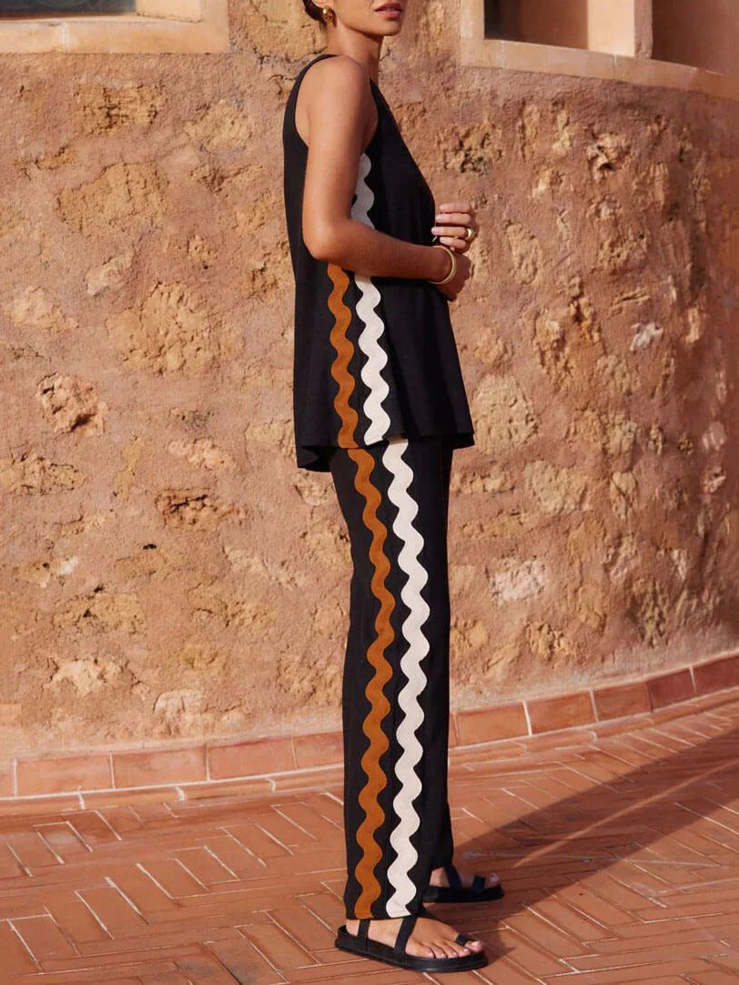 Desert Line Pants Set