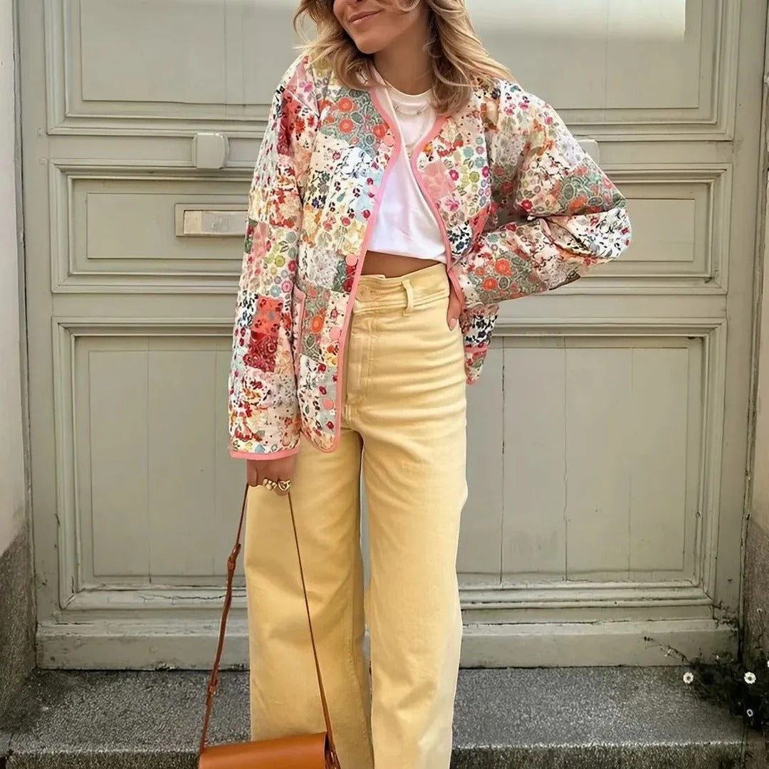 Floral Patchwork Vintage Coat